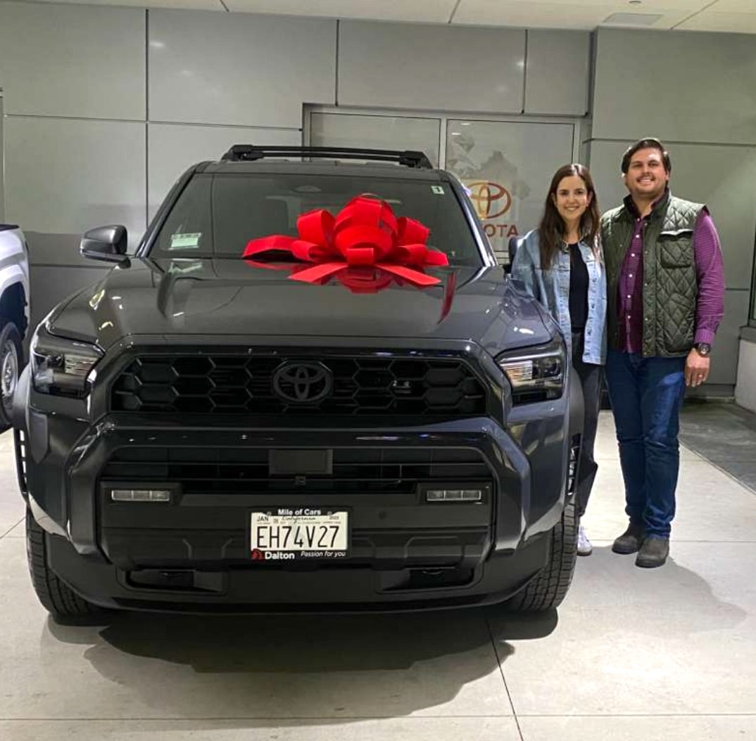Congratulations to the Garcia Family on their brand new Toyota 4Runner from @toyotadaltonus! 🚙 🎉 

Thank you for choosing Dalton Toyota, and enjoy every adventure ahead!

#DaltonToyota #Toyota4Runner #DaltonDelivery #ToyotaFamily #ToyotaAdventure #DaltonDifference