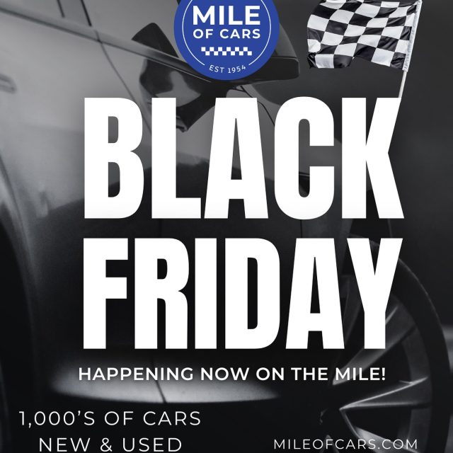 From now until the end of the month, save big with our Black Friday deals on the Mile! 🏁

With 8 reputable dealers and over 17 brands, we’ve got the car
you’re looking for 🚗🚙🛻

Our Dealers ⬇️
@ballacura_sd | @ballhonda_sd | @ballkia_sd |
@cummingchevy | @toyotadaltonus | @subarudalton |
@hyundaidaltonus | @honorgmc | @mossynissannationalcity |
@nationalcityvw | @perrycdjrsandiego |
@perryfordofnationalcity | @westcottmazda