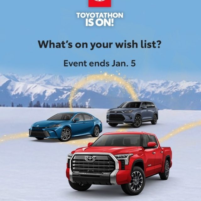 TOYOTATHON IS ON at @toyotadaltonus! 🚘

Whether you’re dreaming of a bold new truck, a sleek sedan, or an adventure-ready SUV, we’ve got something for everyone.

These holiday deals end January 5th, so don't wait!

#DaltonToyota #Toyotathon #ToyotaDeals #HolidaySavings #ToyotaLove #DriveDalton #ToyotaSeasonOfSavings