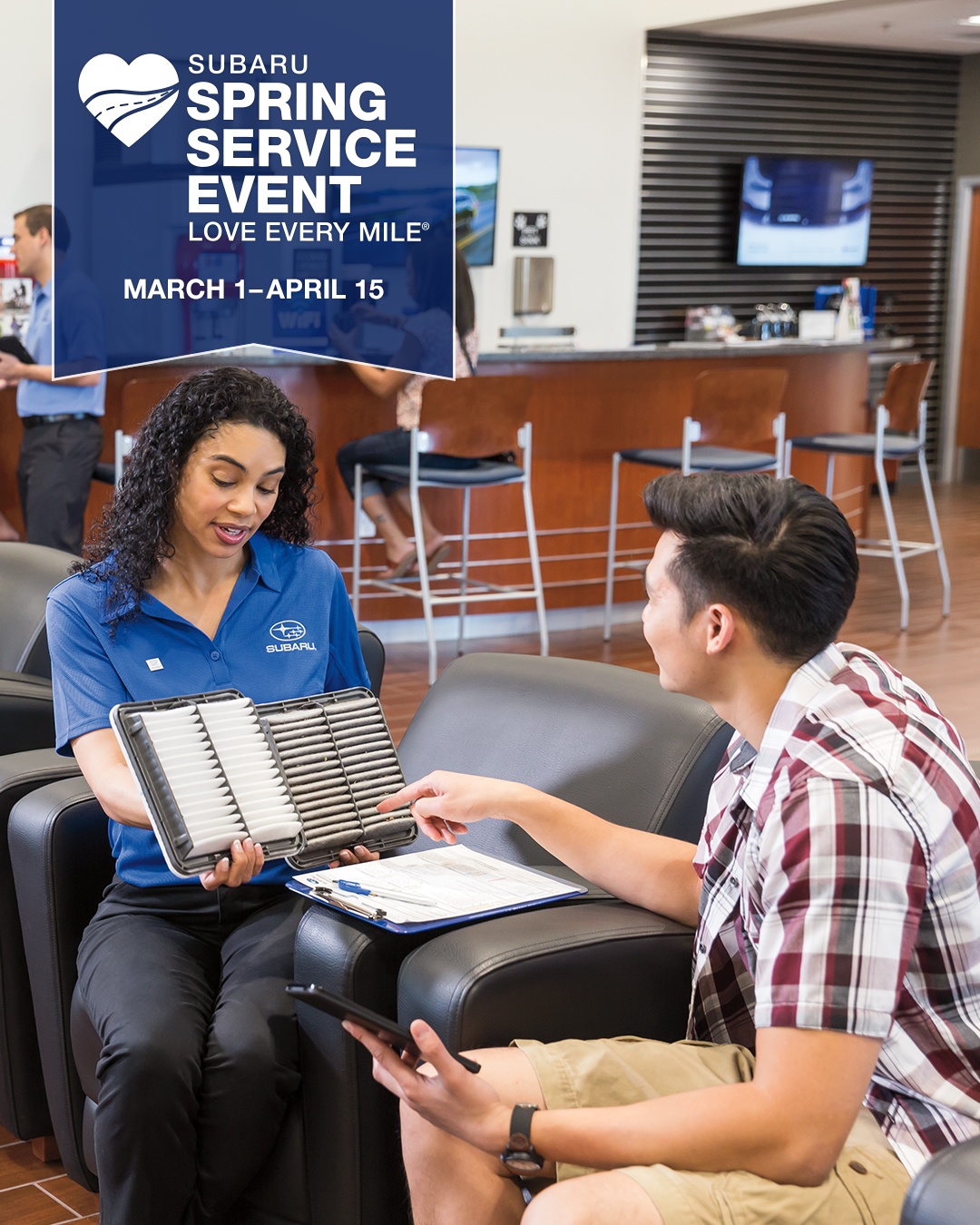 Subaru Spring Service Event is Here! 🚙

Make sure your Subaru is ready for the road ahead with service savings during @subarudalton's Spring Service Event.

Schedule your appointment today and take advantage of seasonal offers designed to keep your Subaru running at its best! https://www.subarudalton.com/serviceparts-specials-national-city-ca.html

#DaltonSubaru #SubaruService #LoveEveryMile #SpringServiceEvent #SubaruCare