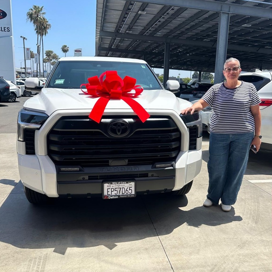 Congratulations to Leonor!

Leonor has truly become part of the @toyotadaltonus family after purchasing EIGHT vehicles with us over the years! 🥳

Shoutout to Ivan for delivering another 5-star Dalton Delivery experience! 🙌✨

#DaltonDifference #DaltonToyota #ToyotaSanDiego #MileofCars