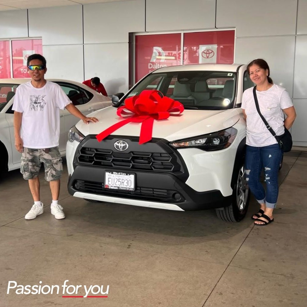Congratulations on your brand-new 2026 Toyota Corolla Cross!

Thank you for choosing @toyotadaltonus for your new ride. Enjoy every mile in your Corolla Cross 🚙

#DaltonToyota #ToyotaCorollaCross #CorollaCross #MileofCars