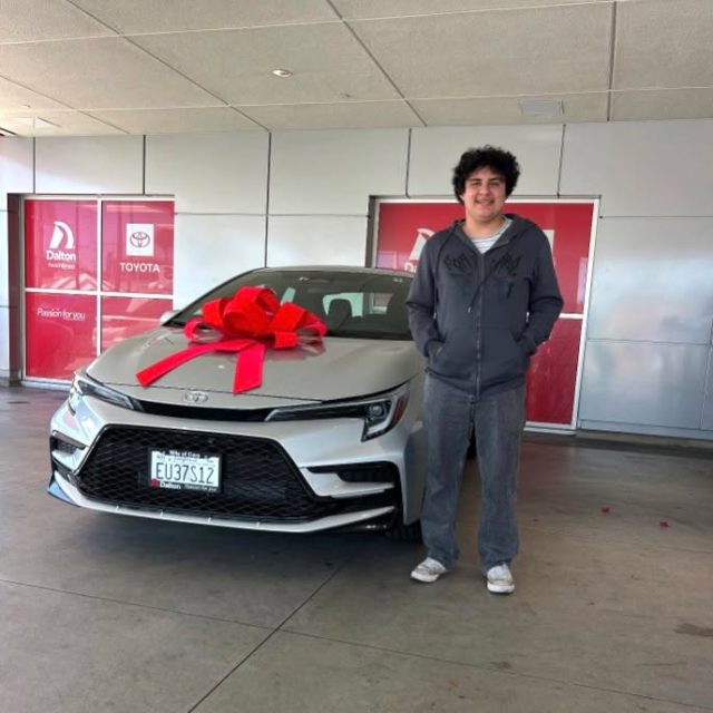 Congrats to this cool dude for driving off in his first car! He showed up in an uber and left in a brand new vehicle. 

Thank you to @lianasellscars for all of your help in getting him into his first car from @toyota.dalton 🚘

#MileofCars #DaltonToyota #FirstCar