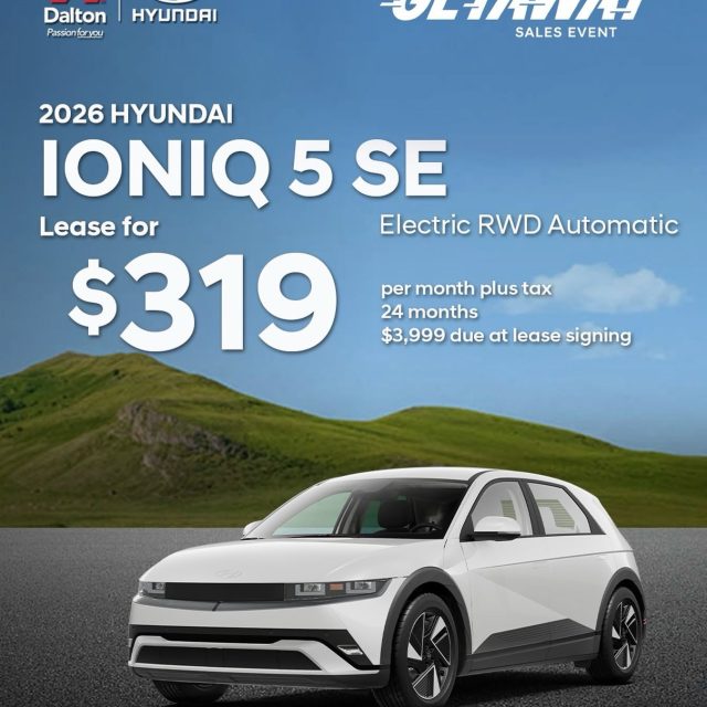 ⚡ Fresh IONIQ 5 inventory just landed at @hyundai.dalton!

🚙 New inventory just arrived
⚡ 100% electric
📍 Available now at Dalton Hyundai

Stop by and take one for a test drive, or explore our latest inventory at HyundaiDalton.com.

#DaltonHyundai #IONIQ5 #HyundaiIONIQ5 #ElectricVehicle #MileofCars
