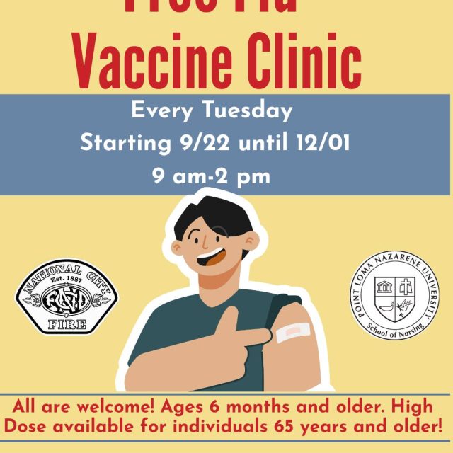 Free flu vaccines are here! 🩹💉

Every Tuesday until December 1, visit National City's Fire Station 34 between 9 am and 2 pm for your vaccine. 

#nationalcityfiredepartment #mileofcars #nationalcity #freefluvaccine