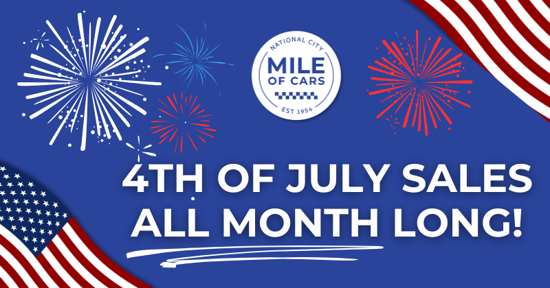 4th of July Sales All Month Long!