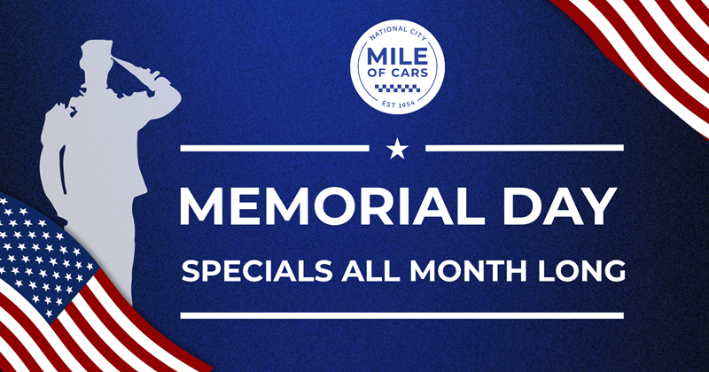 Memorial Day - Specials All Month Long