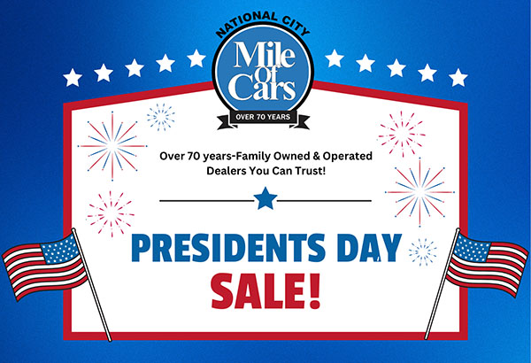 Mile of Cars Presidents Day Sale