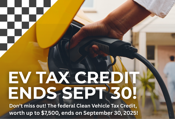 EV Tax Credit Ends Sept 30th