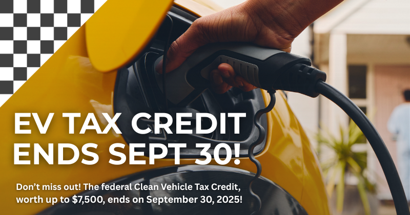 EV Tax Credit Ends Sept 30th