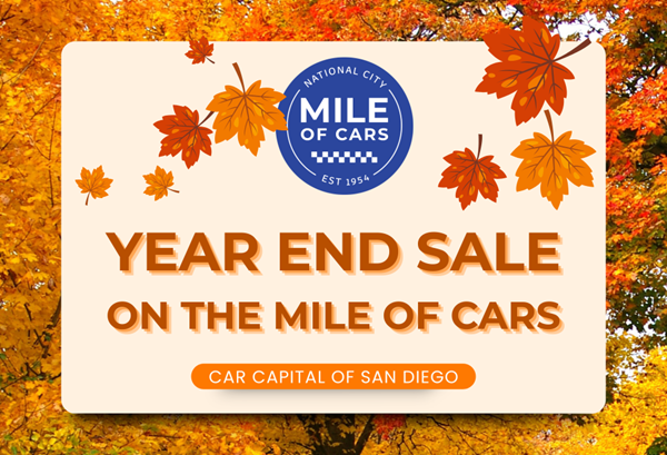 Year End Sale on the Mile of Cars